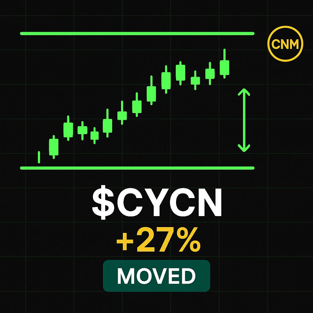 CoachNickMoney's tweet image. 🚀 $CYCN took off! Saw a strong technical breakout with soaring volume 📈 and a bullish RSI bounce 📊! Momentum's 🔥 steady! 💪 #HotStock #TechnicalGains
