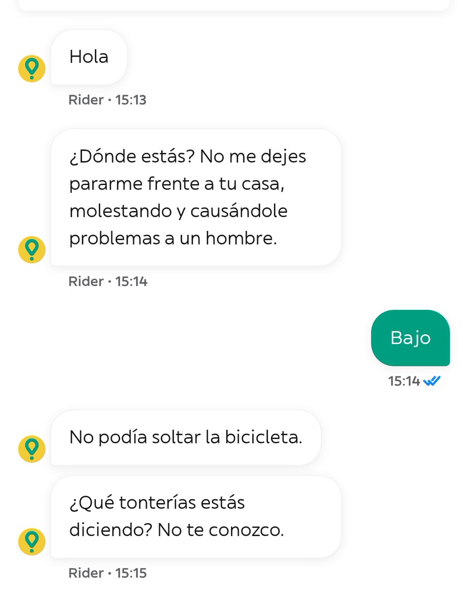 Mi repartidor de glovo de hoy estaba luchando contra las voces de su cabeza