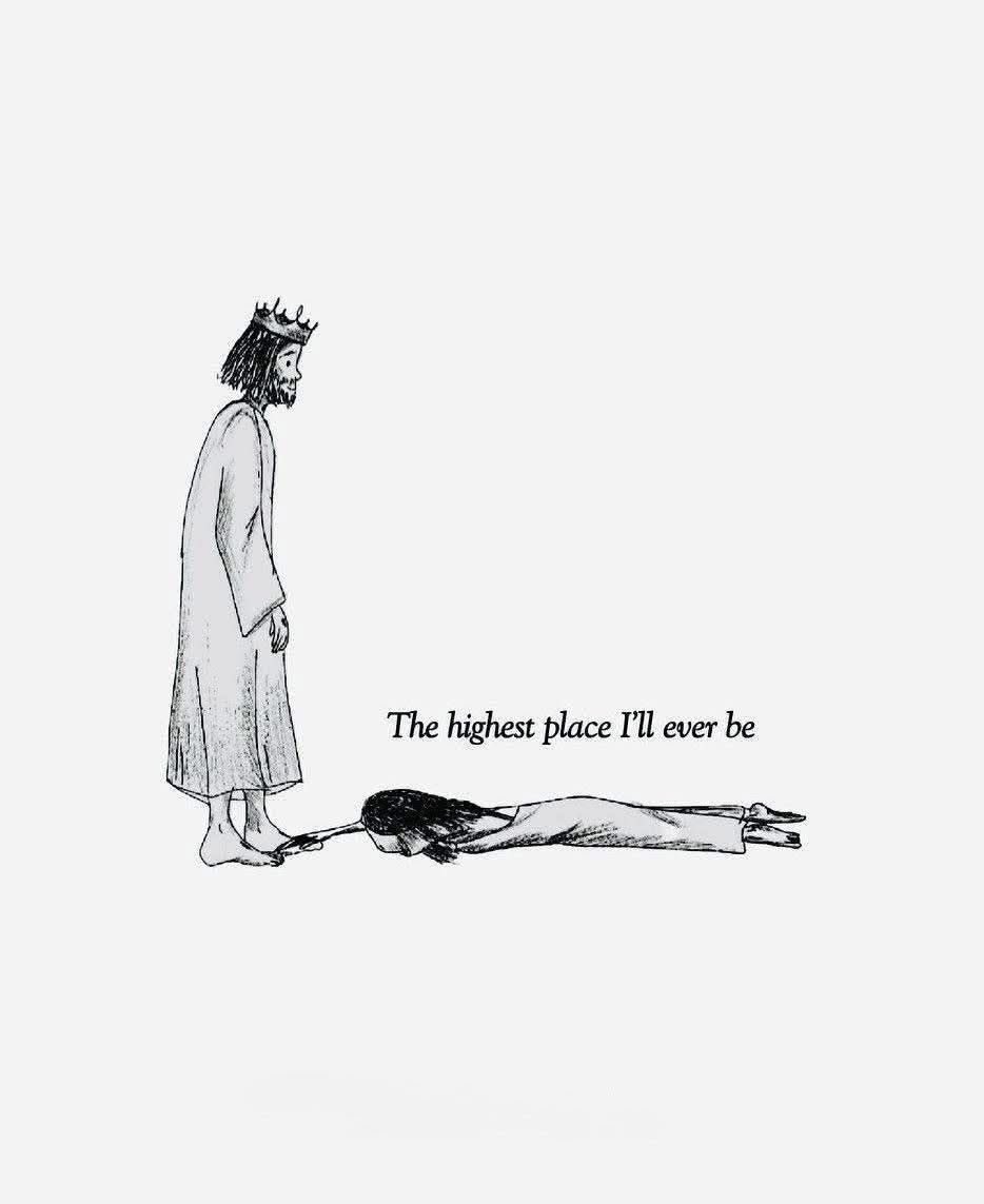 oliverburdick's tweet image. The highest place I’ll ever be is at Jesus’s feet.