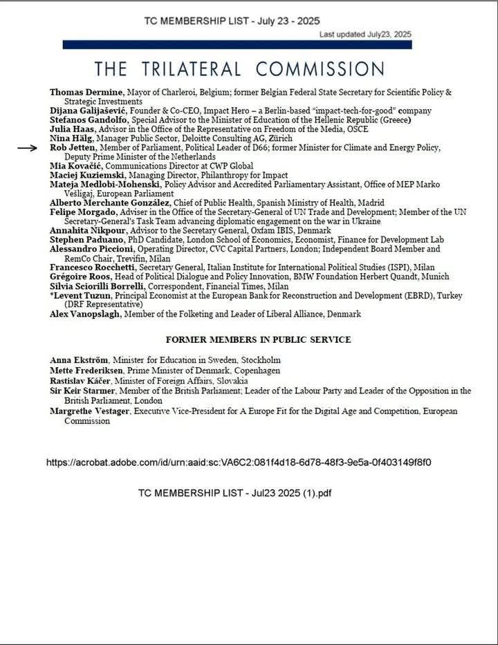 Miss_Royal73's tweet image. #RobJetten en zijn lidmaatschap bij de #TrilateralCommission

cafeweltschmerz.nl/vergeet-het-we…