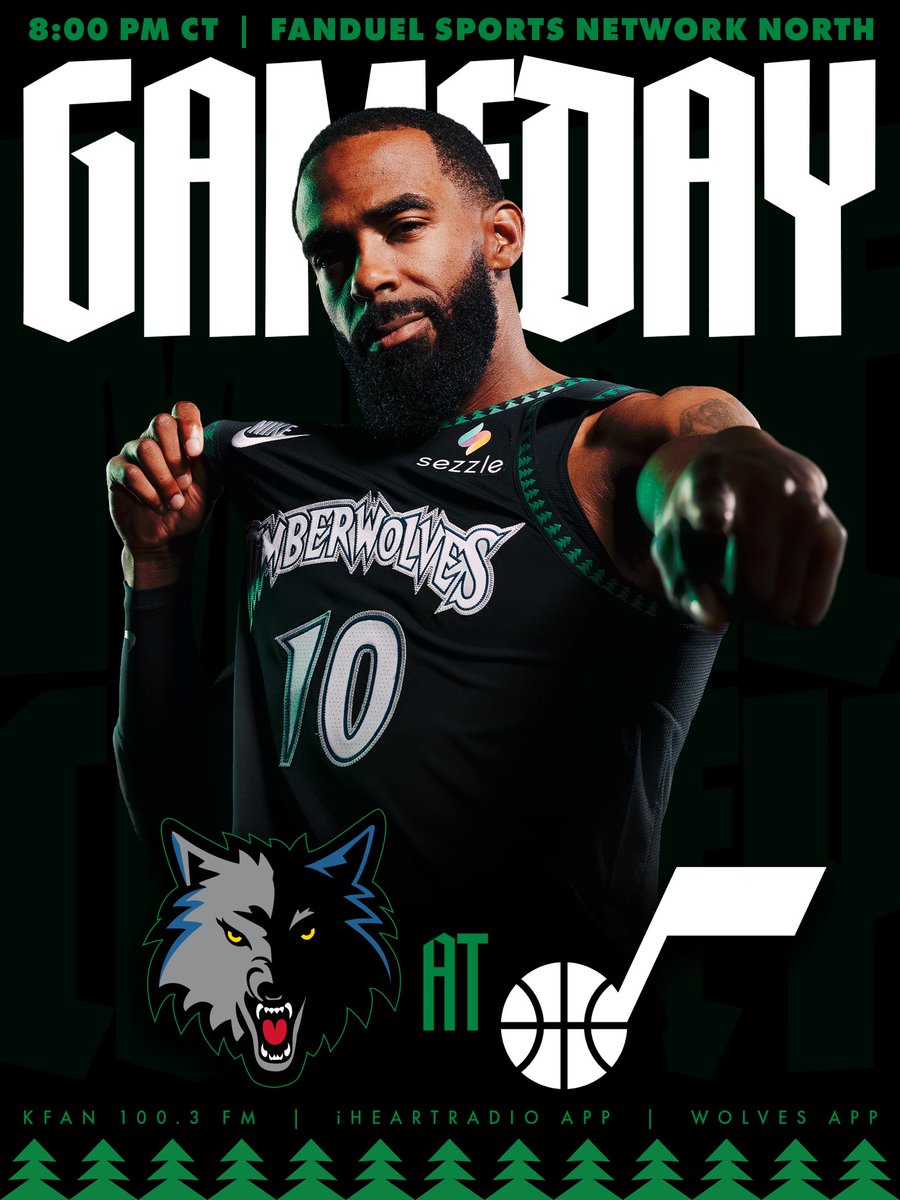 Timberwolves's tweet image. Monday night matchup 🫵