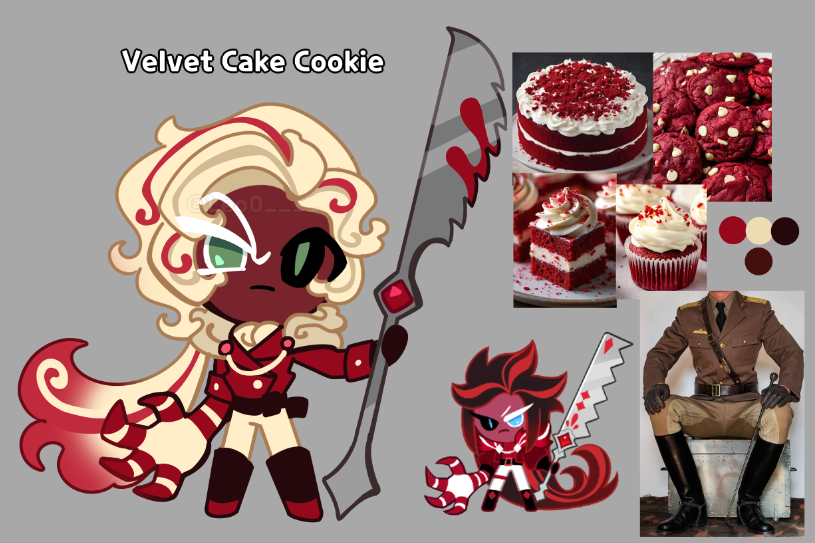 Redesign of Red Velvet Cookie and Purple Yam Cookie ☀️🍰🍠 Like