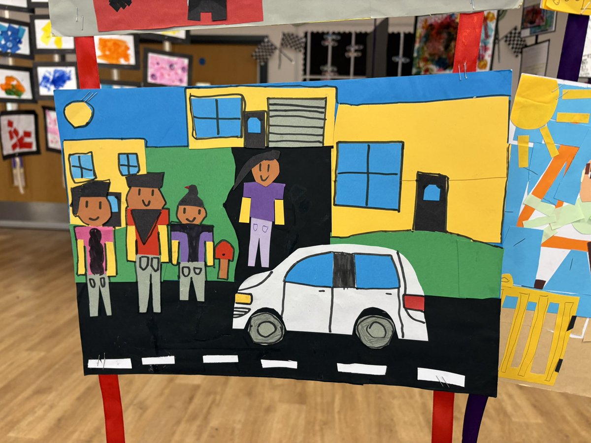 Our talented Y5 artists enjoyed learning about the brilliant work of William H Johnson during Black History Month. His folk art style inspired them to create layered art to represent their own culture and traditions. #BlackHistoryMonth