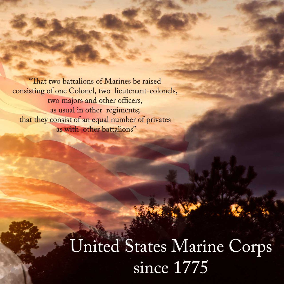 #OTD

#usmc #HappyBirthday #prouddad 

On November 10th of 1775,  the Second Continental Congress established the Continental Marines with the following decree: