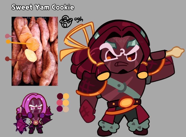 Redesign of Red Velvet Cookie and Purple Yam Cookie ☀️🍰🍠 Like