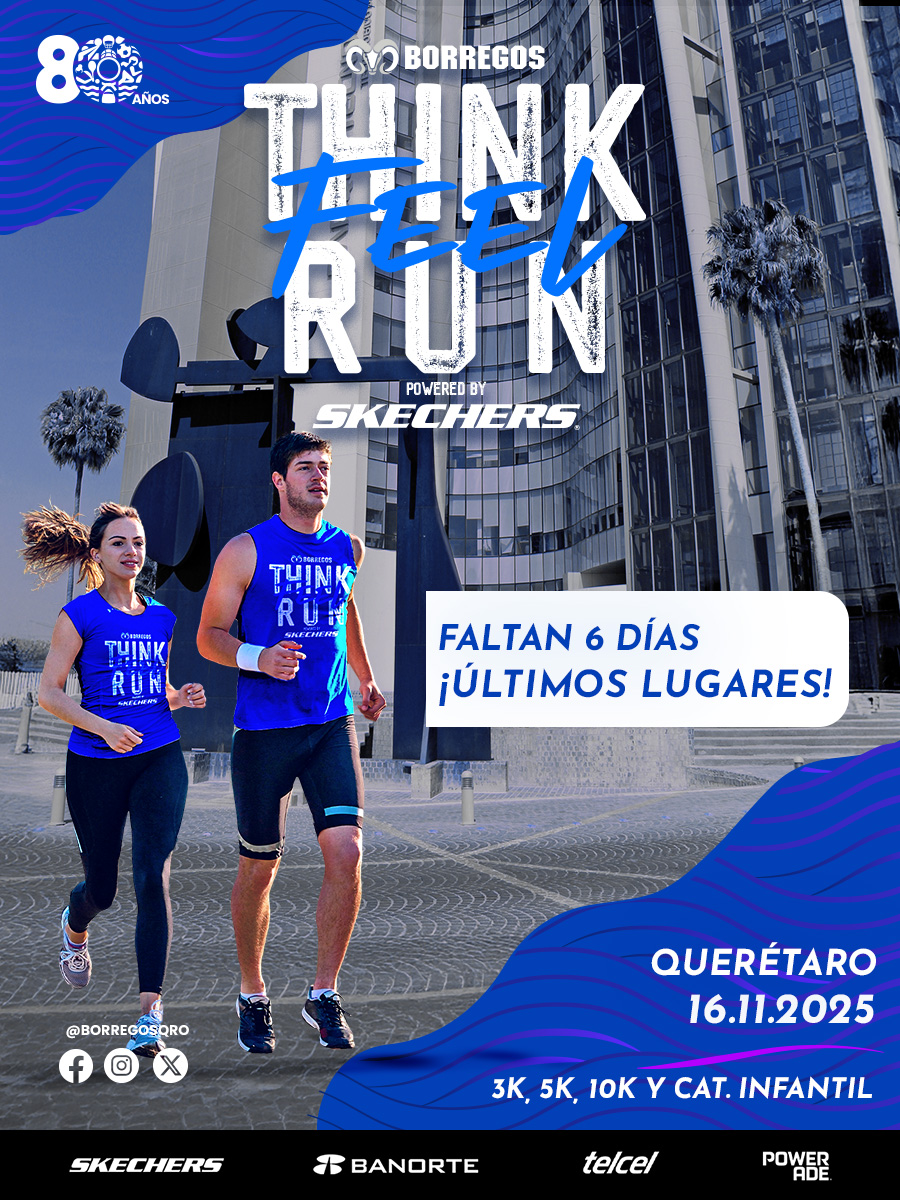 🔊¡No te quedes fuera! Quedan muy pocas INSCRIPCIONES y no puedes dejar de vivir esta experiencia épica en Comunidad.

💙👟 Inscríbete ya en: tec.rs/thinkfeelrunqr…

#ThinkFeelRun #BorregosQRO #SkechersMx #RunningIsAGift
<a href="/TECcampusQRO/">TEC Campus Querétaro</a> <a href="/aqsportsmexico/">AQ SPORTS</a>