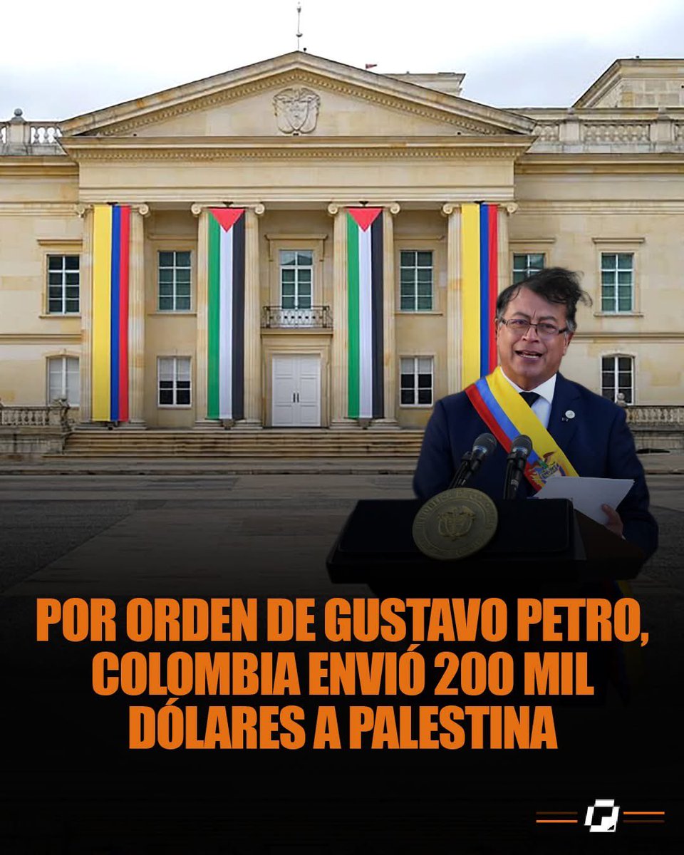 Gustavo Petro asigna 200 mil dólares para Palestina, mientras los niños de La Guajira y el Vichada sufren sed y hambre por falta de recursos. ¿Es esto un ejemplo de buen gobierno?

#PetroTuResponsabilidadEsColombia