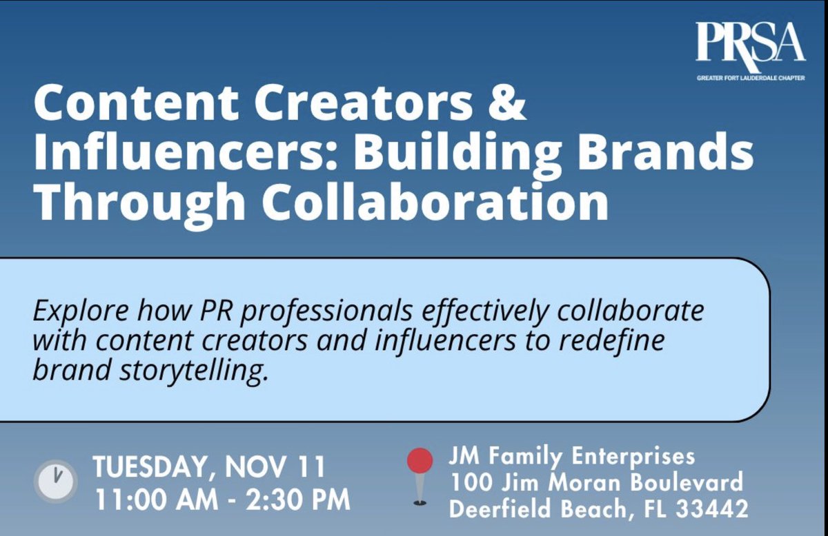 PRSA Fort Lauderdale tweet media