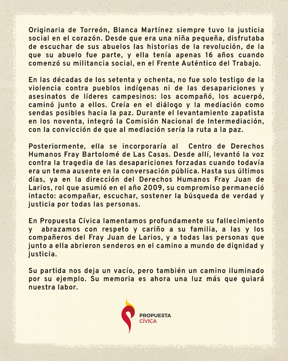 Su partida nos deja un vacío, pero también un camino iluminado por su ejemplo. Su memoria es ahora una luz más que guiará nuestra labor.

(Fotografía cortesía de Prometeo Lucero.)
