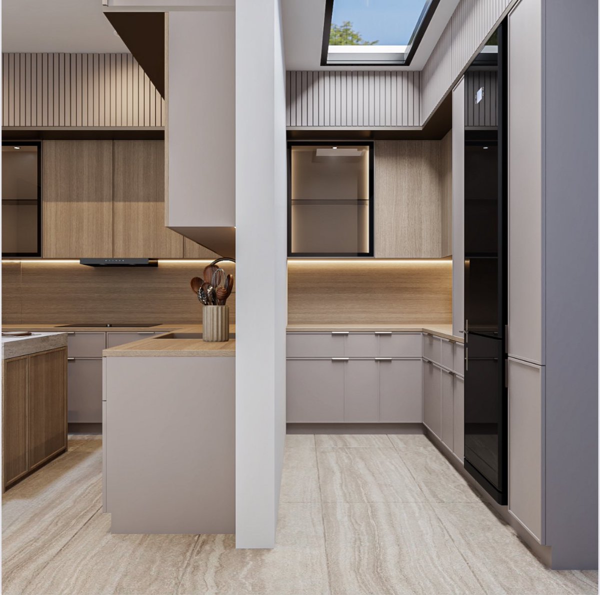 تصمينا لمطبخ داخلي وخارجي مع سكاي لايت لاحد العملاء

#تصميم_داخلي #تصميم_معماري #تصميم_خارجي #لاندسكيب #هضبة_النجاح