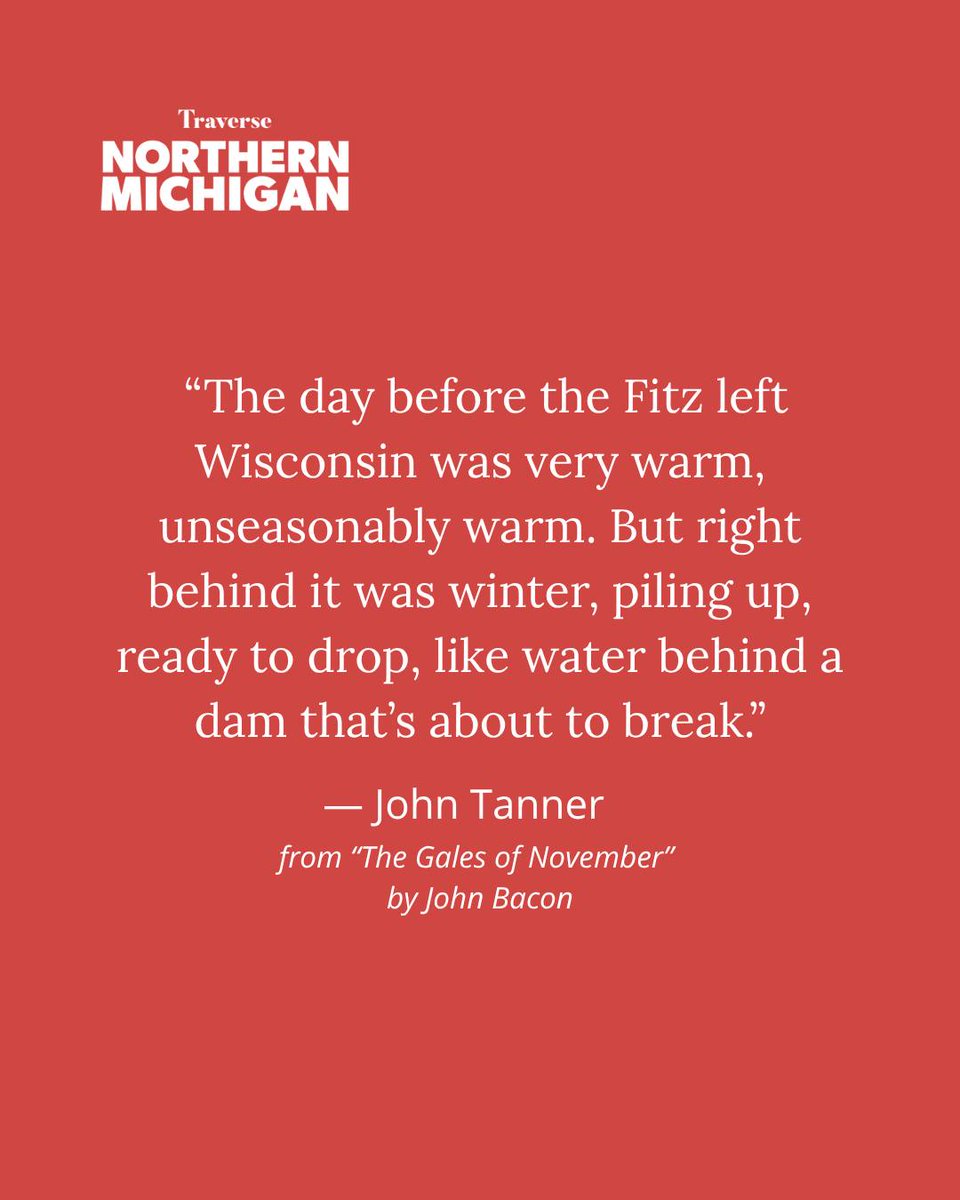 50 years ago, the Edmund Fitzgerald went down on Lake Superior. John U. Bacon’s new book The Gales of November revisits that night — and the crew’s stories, including a cadet called “Cowboy.”

🚢 Read an exclusive excerpt: link.mynorth.com/GalesofNov