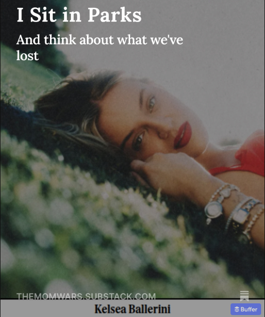 I wrote for <a href="/TheMomWars/">The Mom Wars</a> S**stack today about how a new viral song should make young women reevaluate the lies they're being told about motherhood.