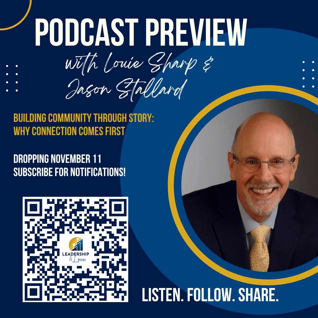 LouieSharp's tweet image. New Episode 11/11!
EP 41: Building Community Through Story
Explore the power of storytelling, authenticity, and community in business and marketing.
Listen here: leadership-love.com
#LeadershipAndLove #AuthenticLeadership #StorytellingInBusiness #HeartCenteredLeadership