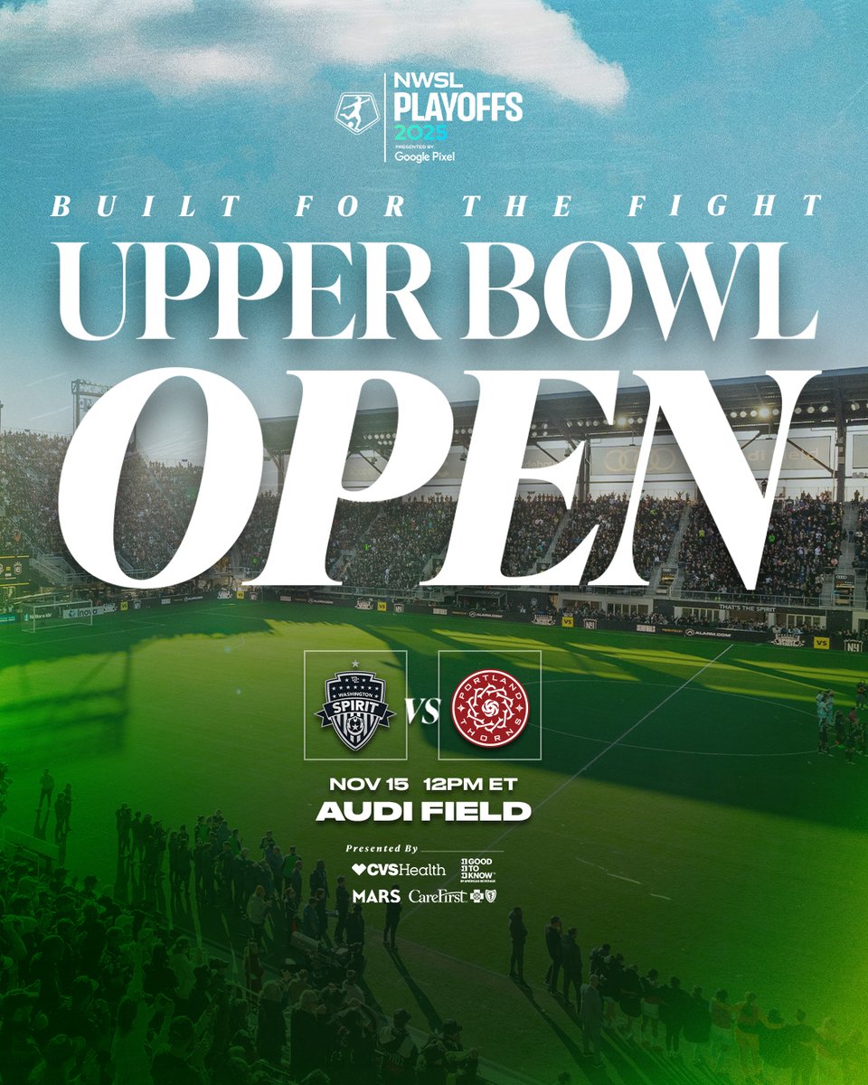 THE UPPER BOWL IS OPEN 
THE UPPER BOWL IS OPEN 
THE UPPER BOWL IS OPEN 
THE UPPER BOWL IS OPEN 

We will sellout so don't miss out 😜

🎟️ bit.ly/3XnAYxK