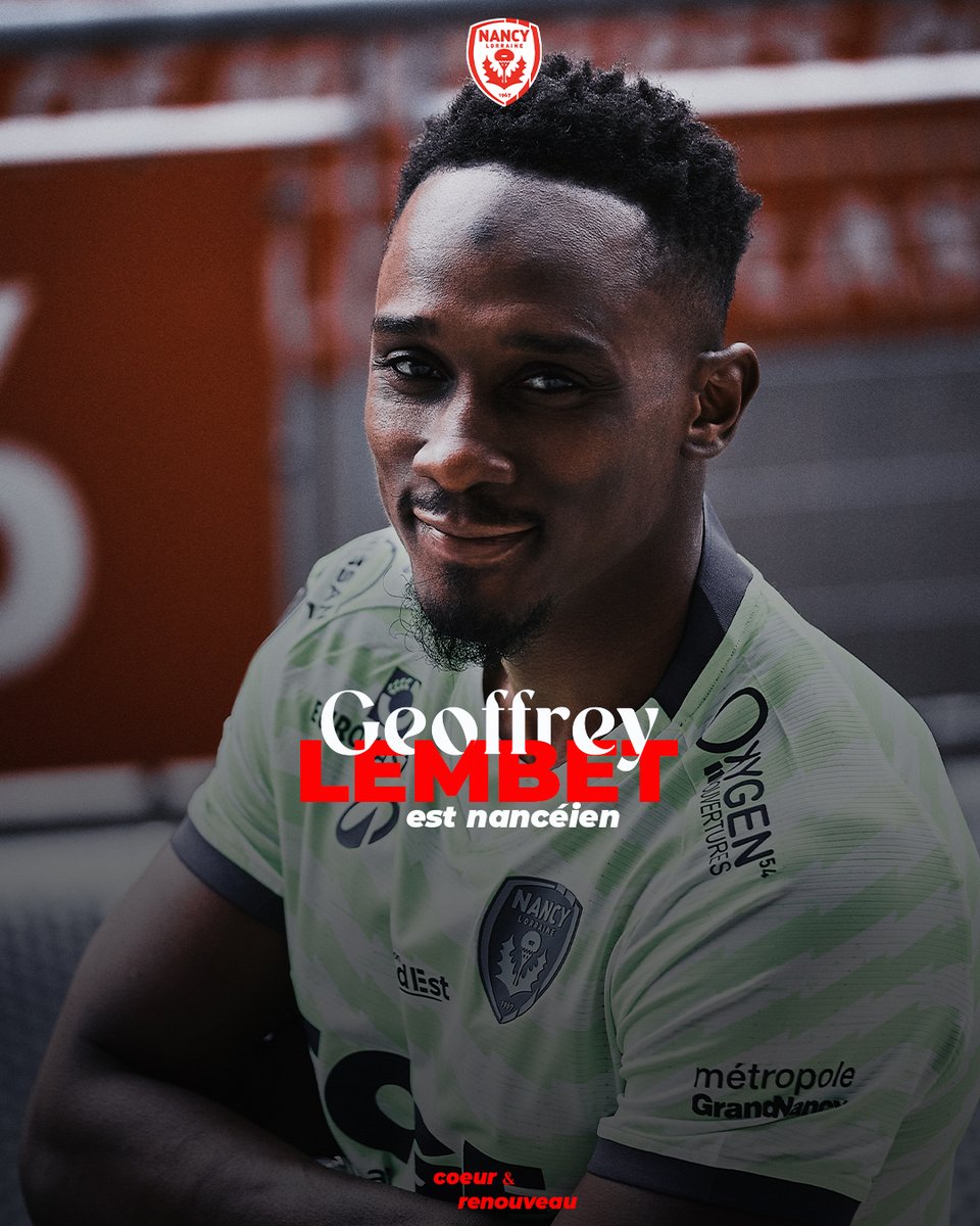Geoffrey Lembet est Nancéien 🔴⚪️

Joueur expérimenté, il est notamment passé par le Red Star, Sedan et Rennes ces dernières années. Ce gardien de 37 ans s’engage avec l’AS Nancy-Lorraine jusqu'à la fin de saison.

Bienvenue à Nancy, Geoffrey ! 🤩

#ASNL #Coeur #Renouveau

📸