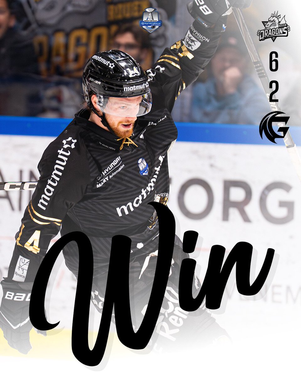 Large victoire à l’Île Lacroix dans ce derby des plaines !
Les Dragons s’imposent 6-2 après une performance solide et collective🟡⚫️

Rouen 6 - 2 Amiens 

🏒🏒J. Phelan
🏒 L. Lamperier 
🏒 C. Gresock
🏒 P. Holway
🏒 D. Yeo

#godragons