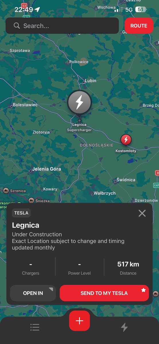 rlido777's tweet photo. @DriveGreen80167 @TeslaCharging So, here we are … Legnica soon 👍 https://t.co/utZyfn5qOC