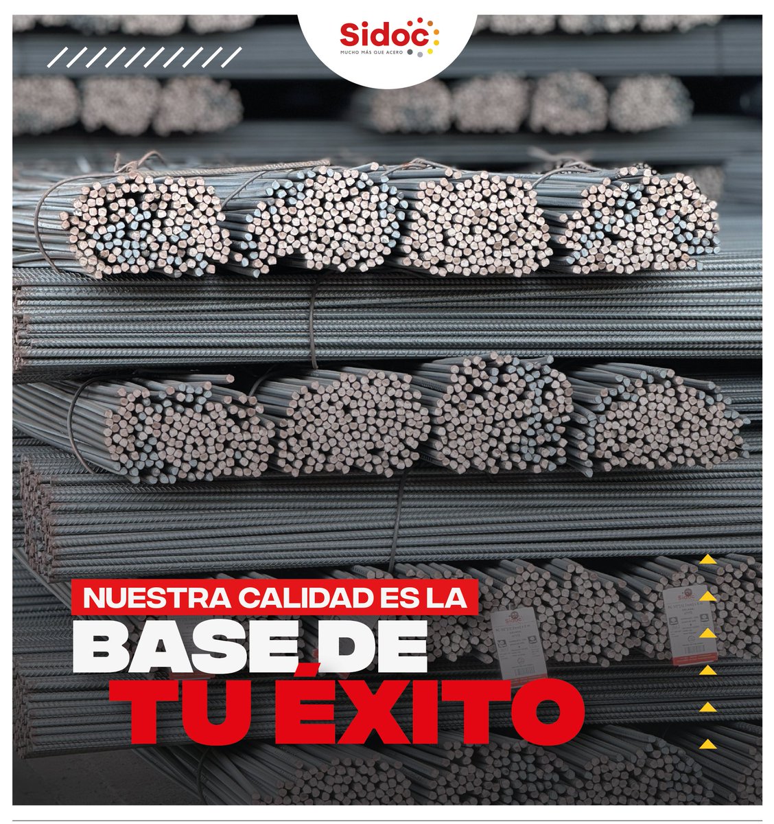 NUESTRA CALIDAD ES LA BASE DE TU ÉXITO. 

Porque sabemos que tu proyecto depende de materiales que no solo cumplan, sino que superen las expectativas. Con nuestro acero que es de alto rendimiento, garantizamos la resistencia y fiabilidad que tu proyecto necesita.