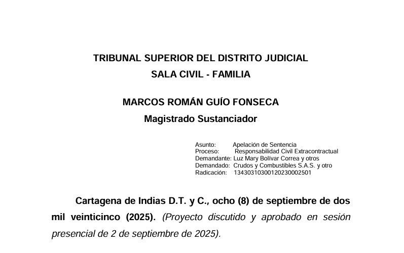 Presupuestos estructurales de la acción de responsabilidad civil extracontractual

Como aspecto medular, la Sala parte por decir que, la obligación de indemnizar perjuicios puede tener su fuente en la comisión de un delito o culpa como lo prevé el artículo 2341 del Código Civil,