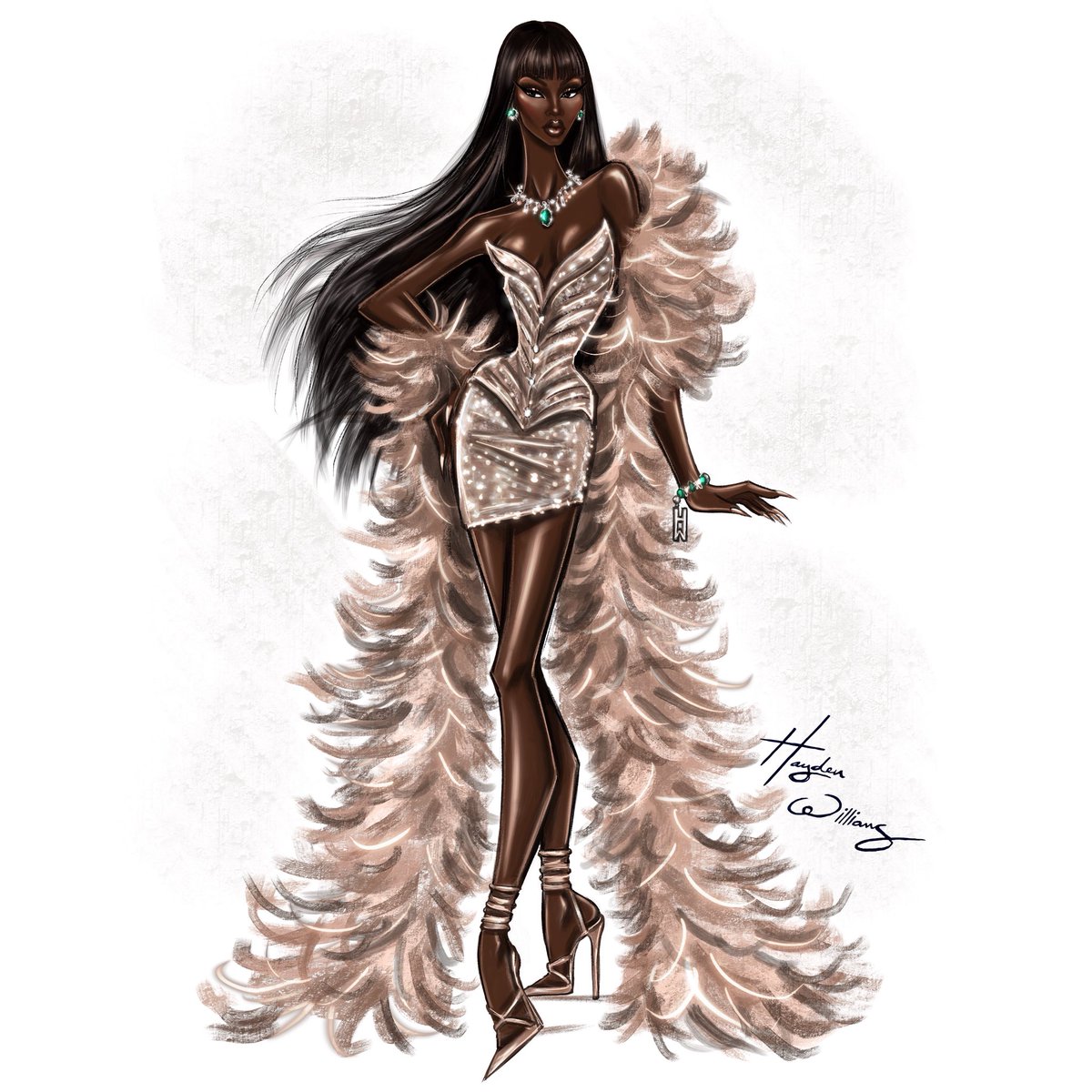 Hayden_Williams's tweet photo. Congratulations to the beautiful ANOK YAI on being named Model of The Year 2025 by The Fashion Awards. To celebrate, I wanted to sketch up a glamorous design for her 🤎
#AnokYai #ModelOfTheYear #FashionModel #Supermodel #TopModel #FashionAwards #FashionAwards2025 https://t.co/8JjIBAH0aV