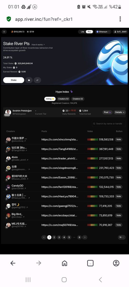 Pekdogaaan's tweet photo. $RIVERPTS
👉 https://t.co/LSWcnm1Ubg
@RiverdotInc
#River4FUN #웹3 #CryptoKR #Airdrop bugünde hüsran olsun azimle devam seviyoruz seni en büyük umudumuz @river https://t.co/5jN9tbt5IE