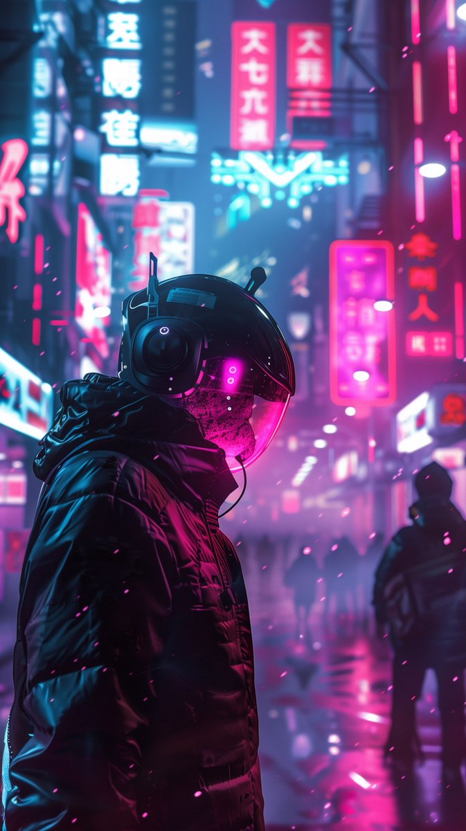 alphacoders's tweet image. Neon lights, chrome dreams, endless night. 🌃⚡
A new cyberpunk wallpaper for your phone — bold, futuristic, and alive with color.
#Cyberpunk #NeonArt #SciFi #Wallpaper #FuturistiCity