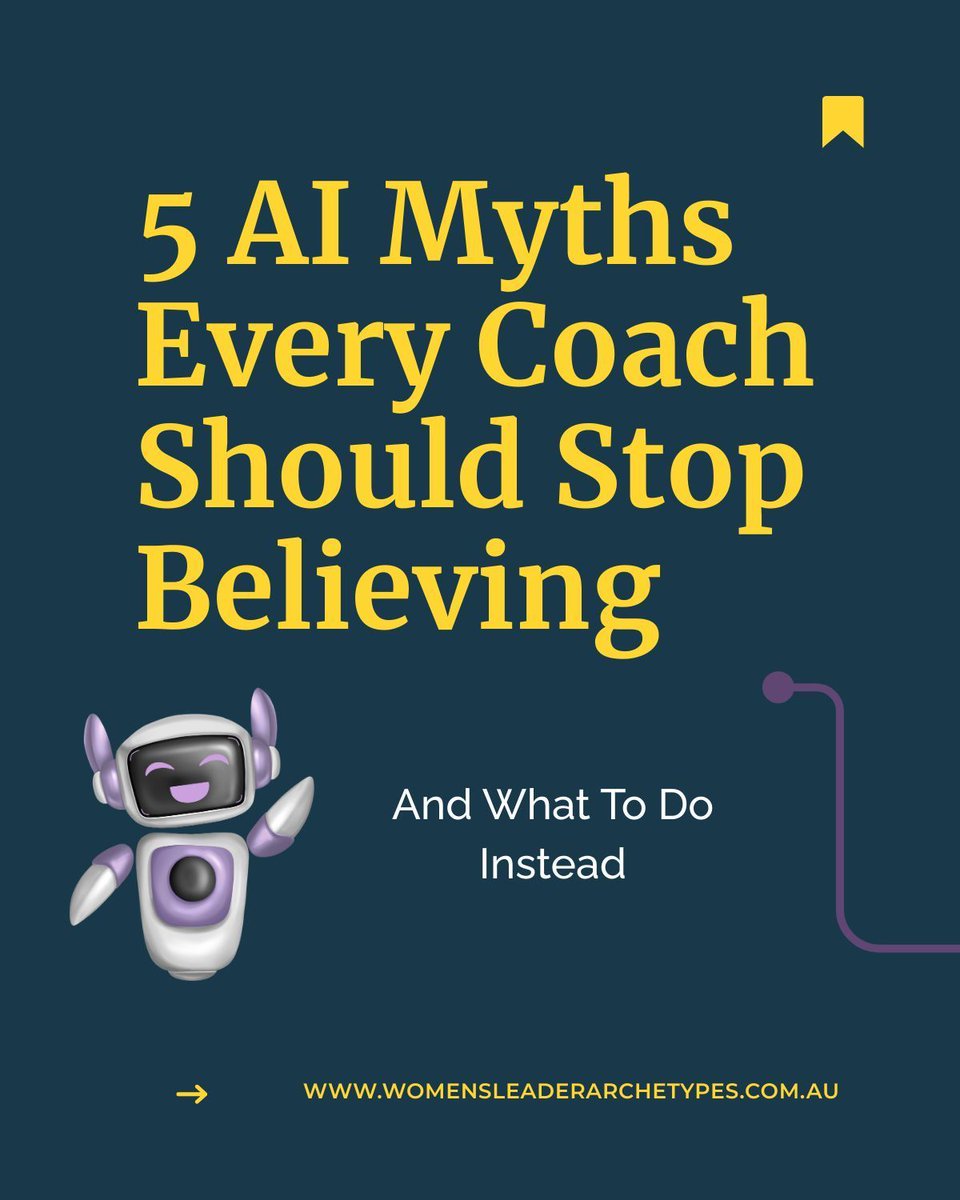 CardinalRos's tweet image. Most coaches are still avoiding AI because of myths like these.

Ready to stop believing the myths and start coaching smarter?
🔗 buff.ly/fvlz9mS

#CoachingTools #AIForCoaches #FutureOfCoaching #LeadershipCoaching #CoachingBusiness #CoachSmart