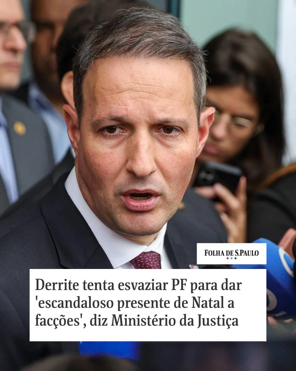 As declarações e manobras de Derrite em torno do PL Antifacção expõem um perigoso jogo político com a segurança pública. Ao tentar esvaziar a Polícia Federal e distorcer o texto original do governo, o deputado age não para fortalecer o combate ao crime, mas para fragilizar as