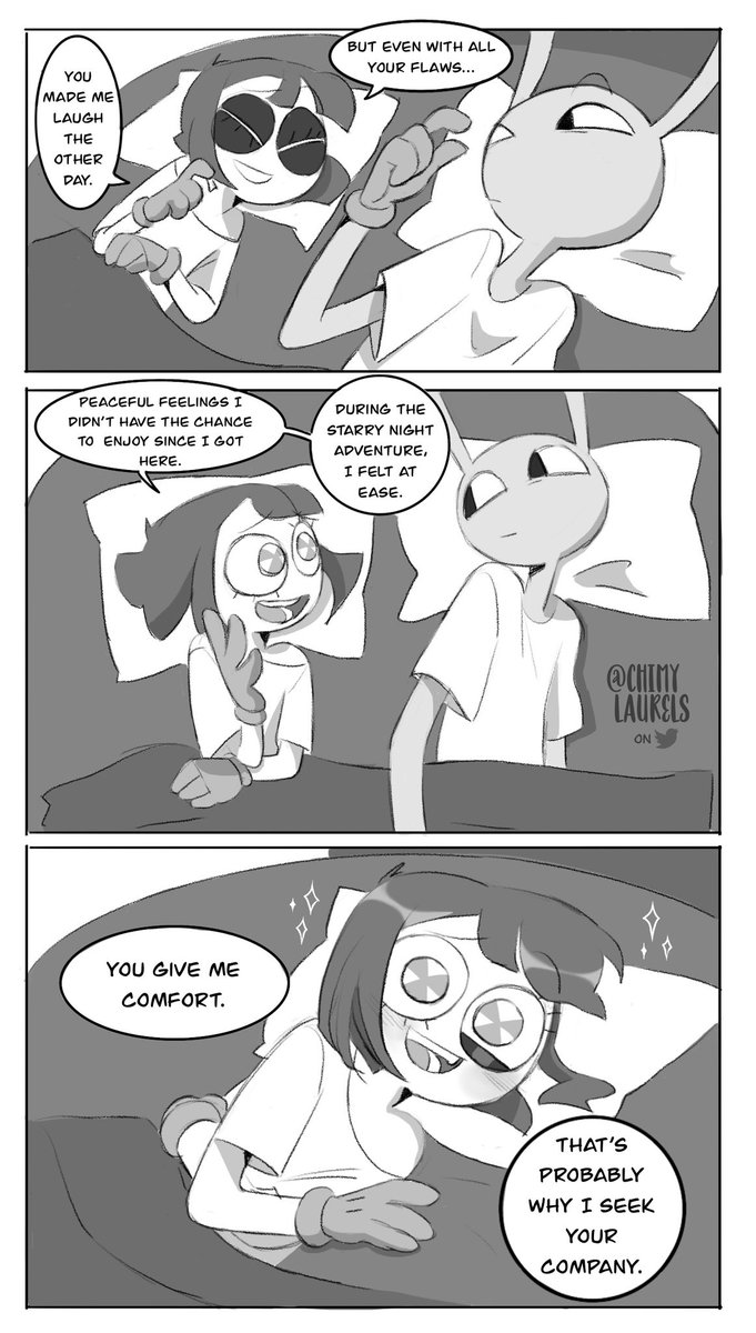 chimylaurels's tweet photo. Part 11 and 12/15 
(Read: Right to Left)
🔁 repost and ✍️comments are deeply appreciated🖤

Check my Poipiku for all chapters in order!
‼️Link below‼️

Do NOT reupload my art on TT, dubs/translations are allowed with credits, for any doubts reach out to me^w^
#funnybunny https://t.co/vQIEpTA17l