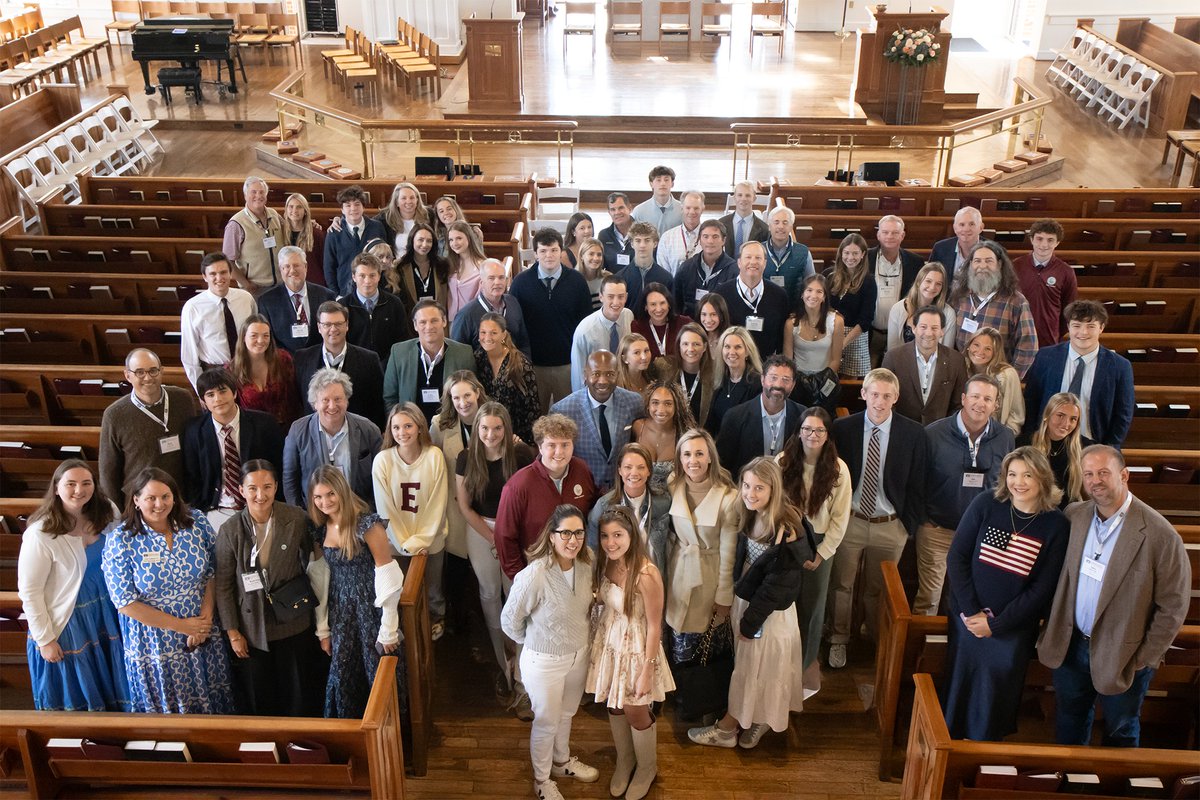 Is it giving legacy? This year, EHS is thrilled to have 50 alumni whose children are attending Episcopal! Over Fall Family Weekend alumni parents and their children gathered in Callaway Chapel for this annual photo.