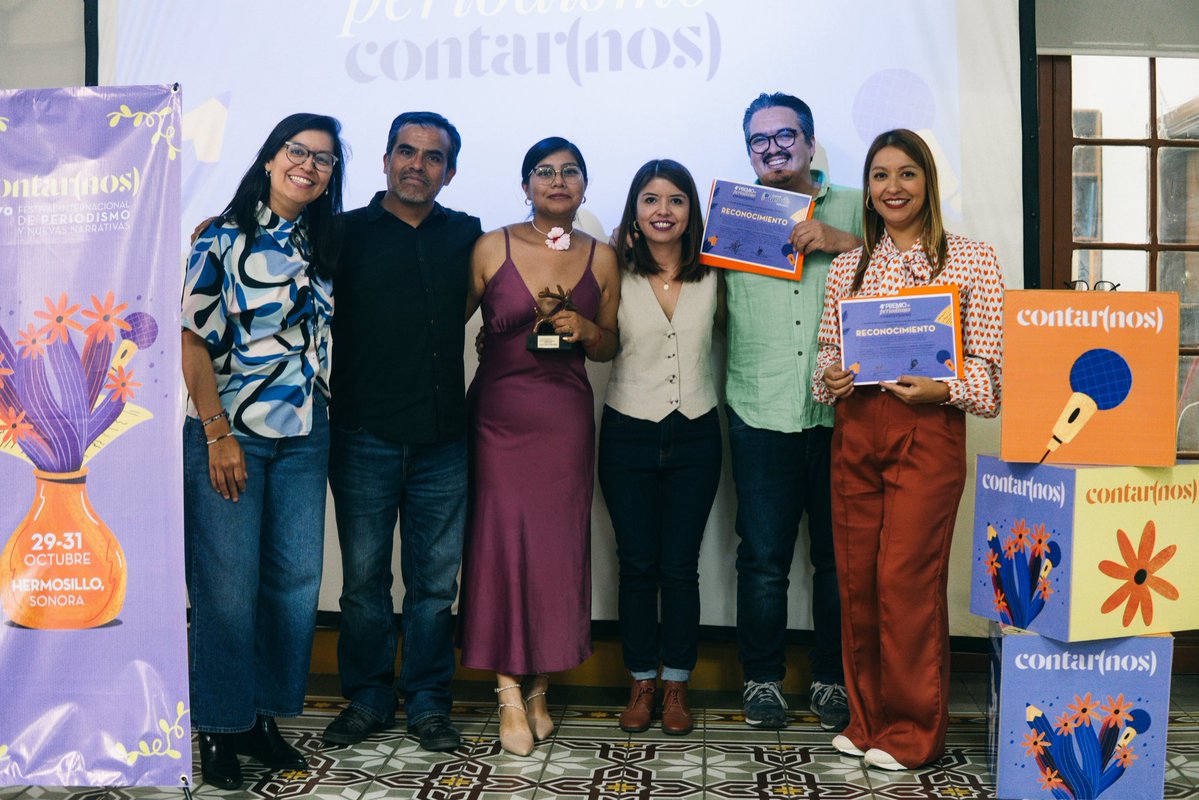 ✨¡Reconocemos y celebramos el buen periodismo!

En la ceremonia del 4º Premio de Periodismo Contar(nos) reconocimos el trabajo de quienes siguen mirando el país con profundidad, sensibilidad y compromiso.

🎖️La periodista <a href="/sandrarojass_/">Sandra Rojas</a> , recibió el primer premio por su trabajo