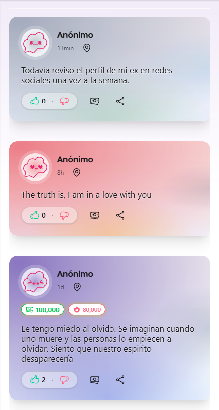 JarsGamer's tweet photo. @devjonfess 

Hay verdades que pesan. Jonfess es un mapa de emociones con confesiones anónimas. Entra con Google o Phantom, reacciona y, si te toca, deja una propina opcional en $JFS. No necesitas wallet. 

💜 https://t.co/k3HaqNFcCq https://t.co/vYDDKSzAsq