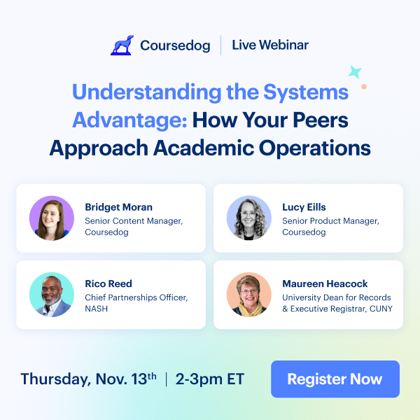 NASH_EDU's tweet photo. Understanding the Systems Advantage: How Your Peers Approach Academic Operations

System-level leadership requires coordination, clarity, and control—but how are your peers actually managing academic operations across multiple institutions? https://t.co/MrRgcXIEdC