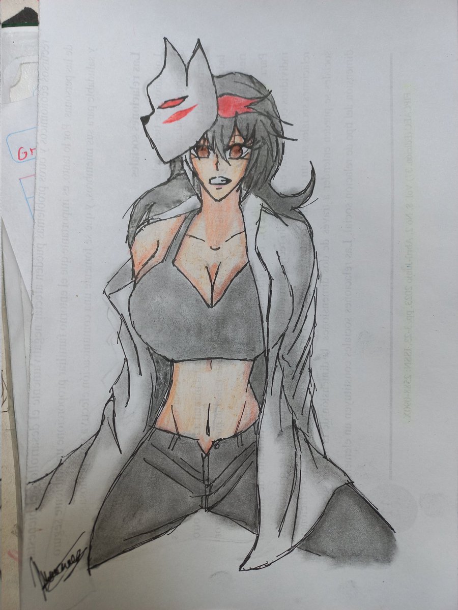 Mi OC versión mujer (Mariana)
#ocart