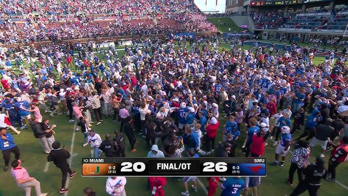 MiamiCanes1971's tweet image. Miami’s last 3 road losses to ACC teams all ended in fields being stormed. But yeah we’re not anyone’s Super Bowl—Ok buddy!