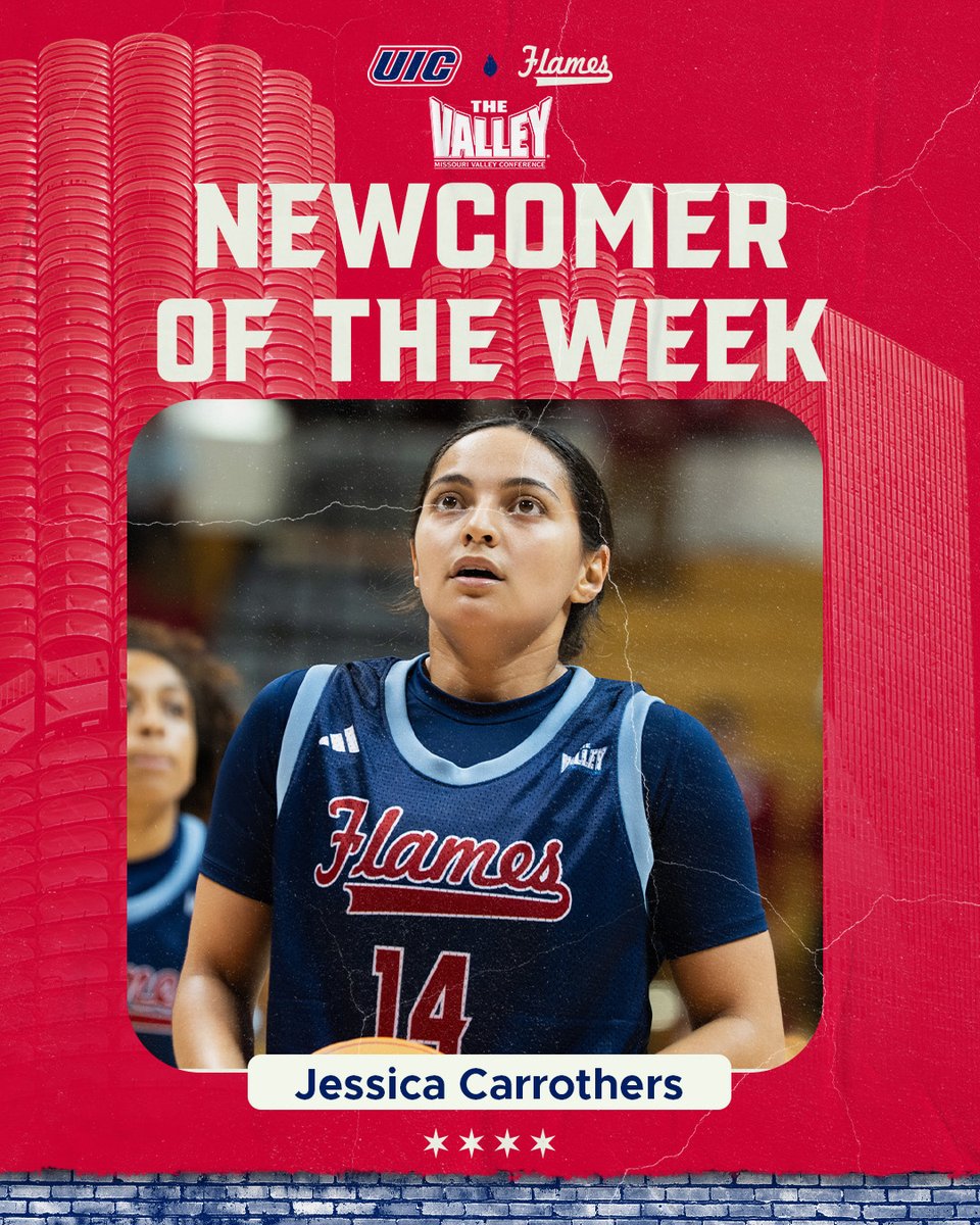 UIC_WBB's tweet image. SUPER proud of @jessicacarroth1 for earning @MVCsports Newcomer of the Week! 

📱: uicflam.es/bg9o

#ChicagosCollegeTeam 🏀🔥