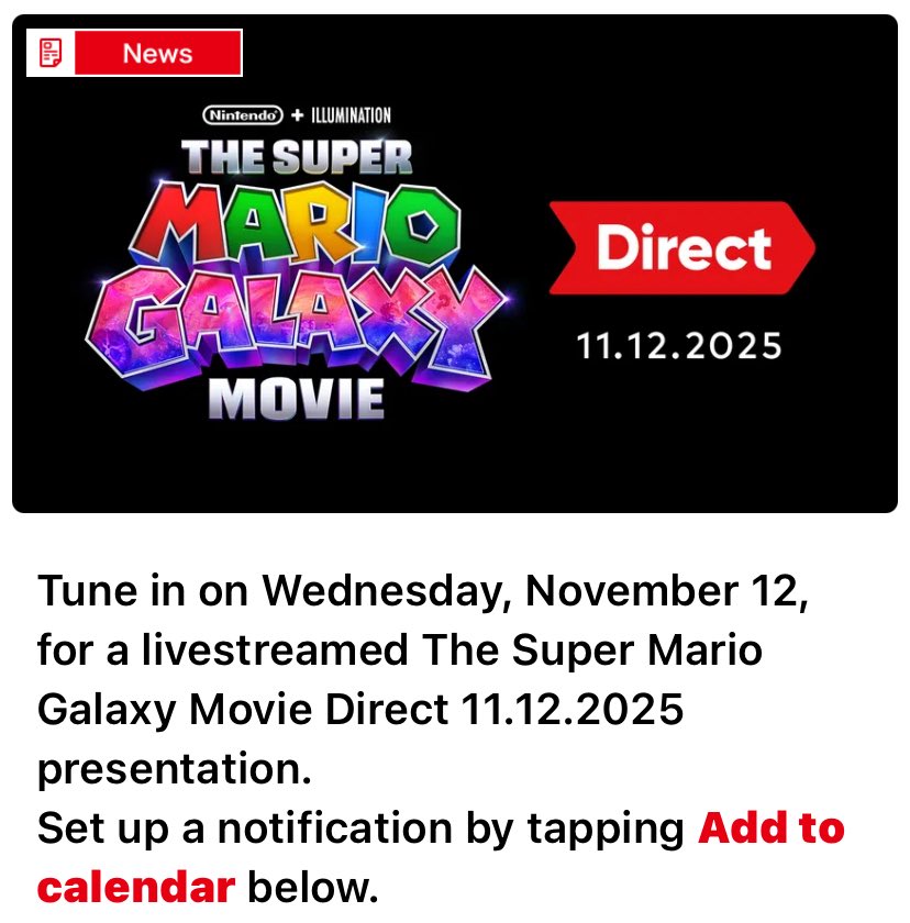 ToadGuardian120's tweet image. A DIRECT ON THE MOVIE?! THIS WEDNESDAY?!