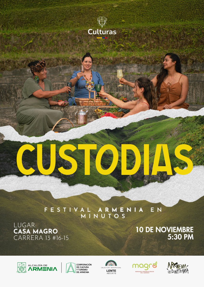 Hoy pasan el documental Custodias en la casa del Mercado Agroecologico, todxs invitados a conocer la hermosa labor de protección que hacen las custodias de la vida <a href="/Viviana_Viera_/">Viviana Viera Giraldo</a>