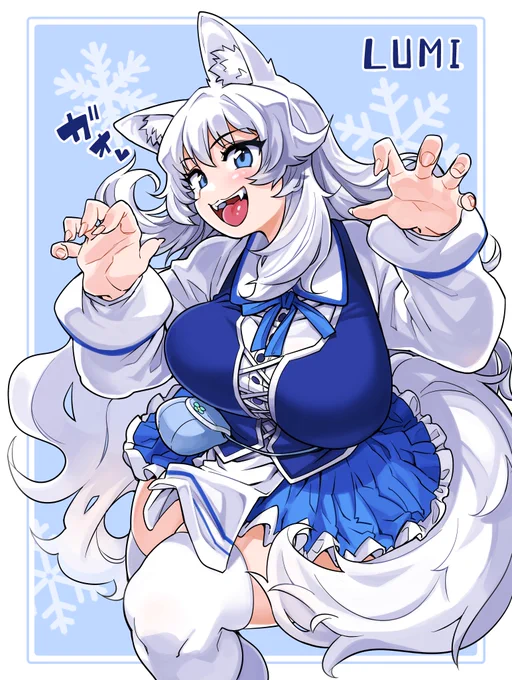 AwoOOo! Did you know Lumi means snow in Finnish? You probably did you big brain~ Art by @/fukuokalx