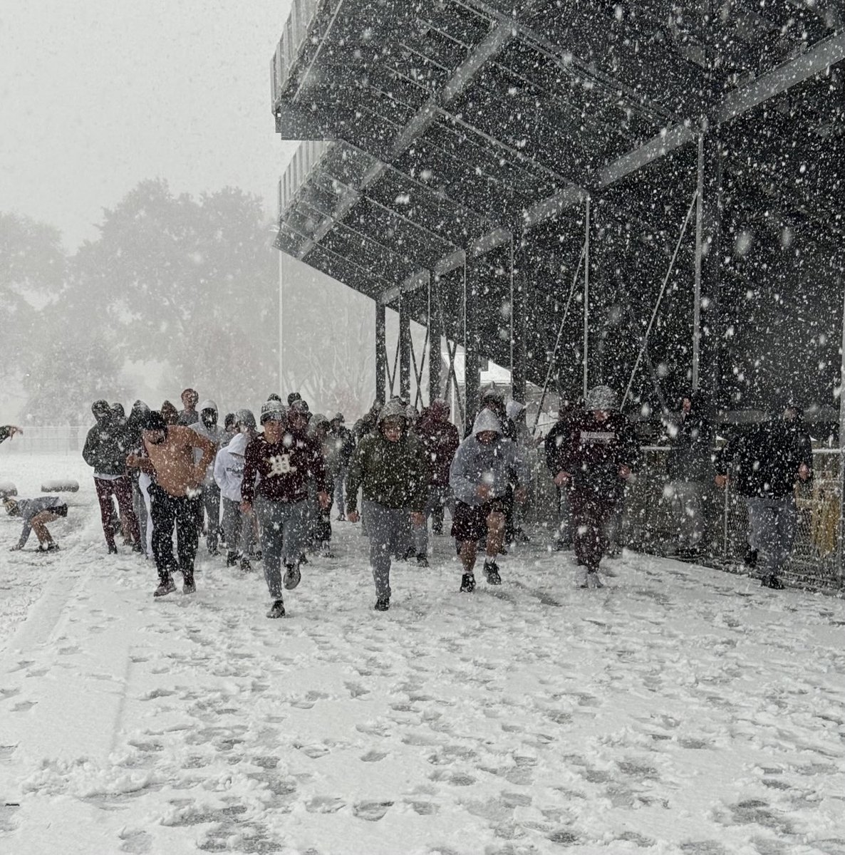 Some fun in the snow today!