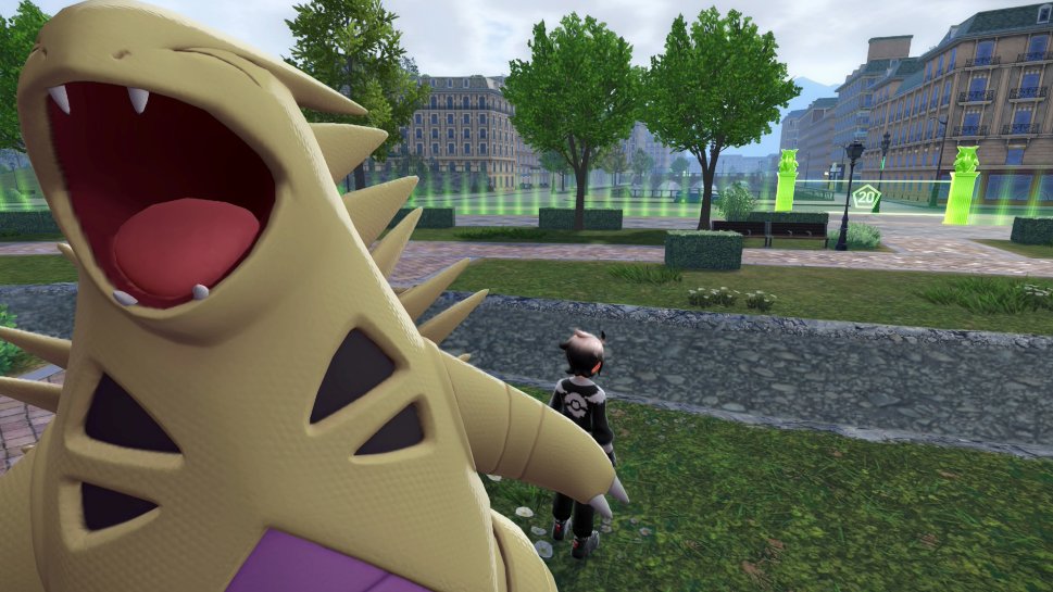 my Tyranitar stole my phone and took a selfie