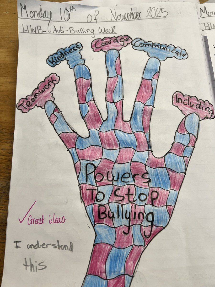wlstnicholasps1's tweet image. 💪 Today P7 took part in an anti-bullying lesson, learning about the powers we all have to stop bullying — speaking up, supporting others, and standing together with kindness. #AntiBullyingWeek #HWBstnics