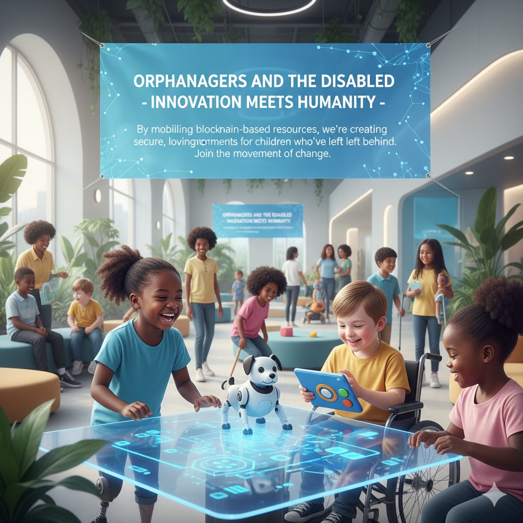 lynel0301's tweet image. 💪 Innovation meets humanity with Orphanagers and the Disabled. By mobilizing blockchain-based resources, we’re creating secure, loving environments for children who’ve been left behind. Join the movement of change. 🌍 #CompassionInAction #BlockchainForHumanity #InclusiveFuture…