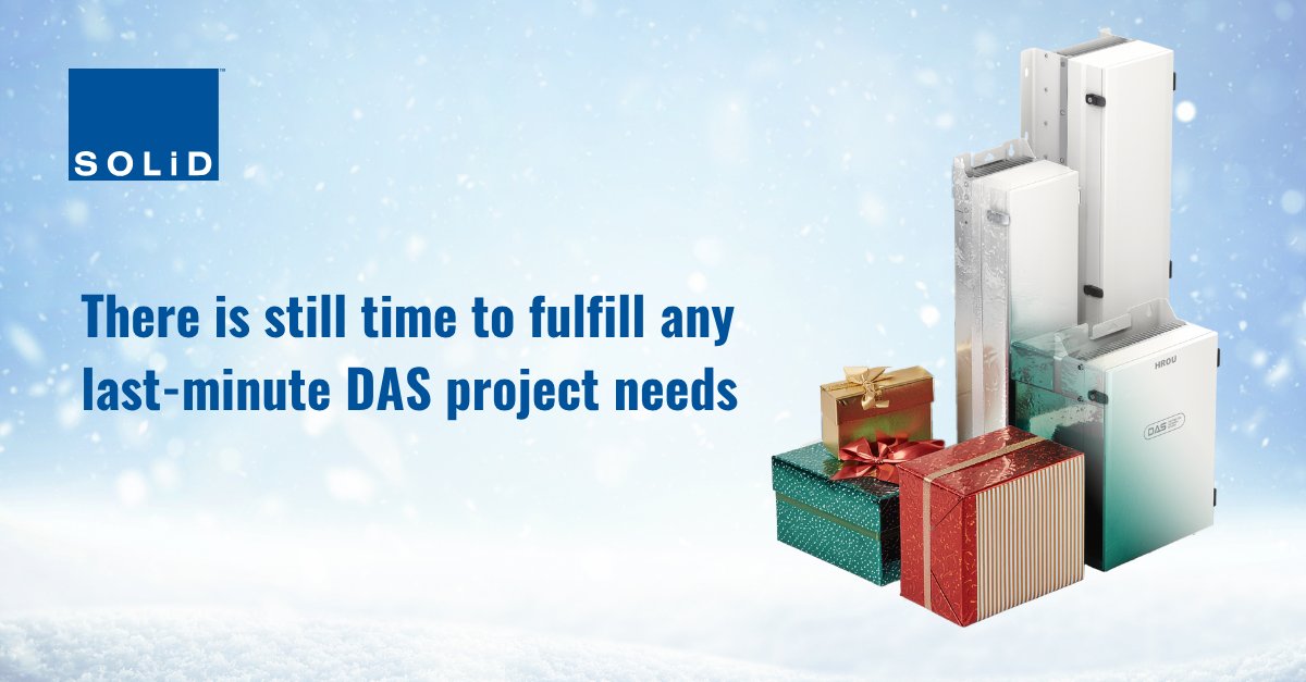 As we near the holiday season, don’t forget to add updated #connectivity to your shopping list! There is still time to fulfill any last-minute #DAS project needs from our US-based facility, but available inventory is limited. It’s “first-come, first-served” so contact our