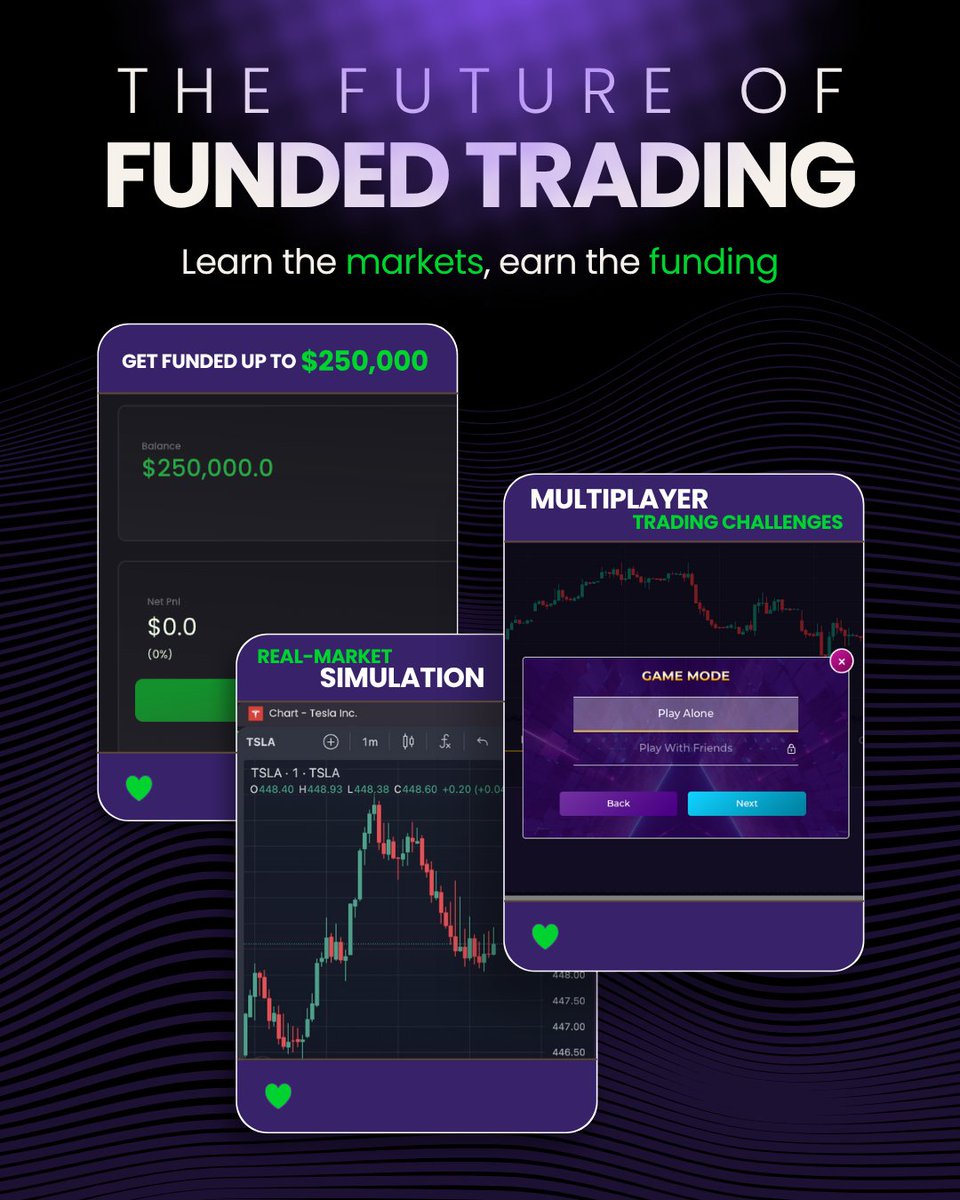 trader2B_'s tweet image. Every pro trader started with practice.
Now it’s your turn.
Learn, trade, and get funded up to $250,000.

🎯 Play free → Trader2B.com

#GetFunded