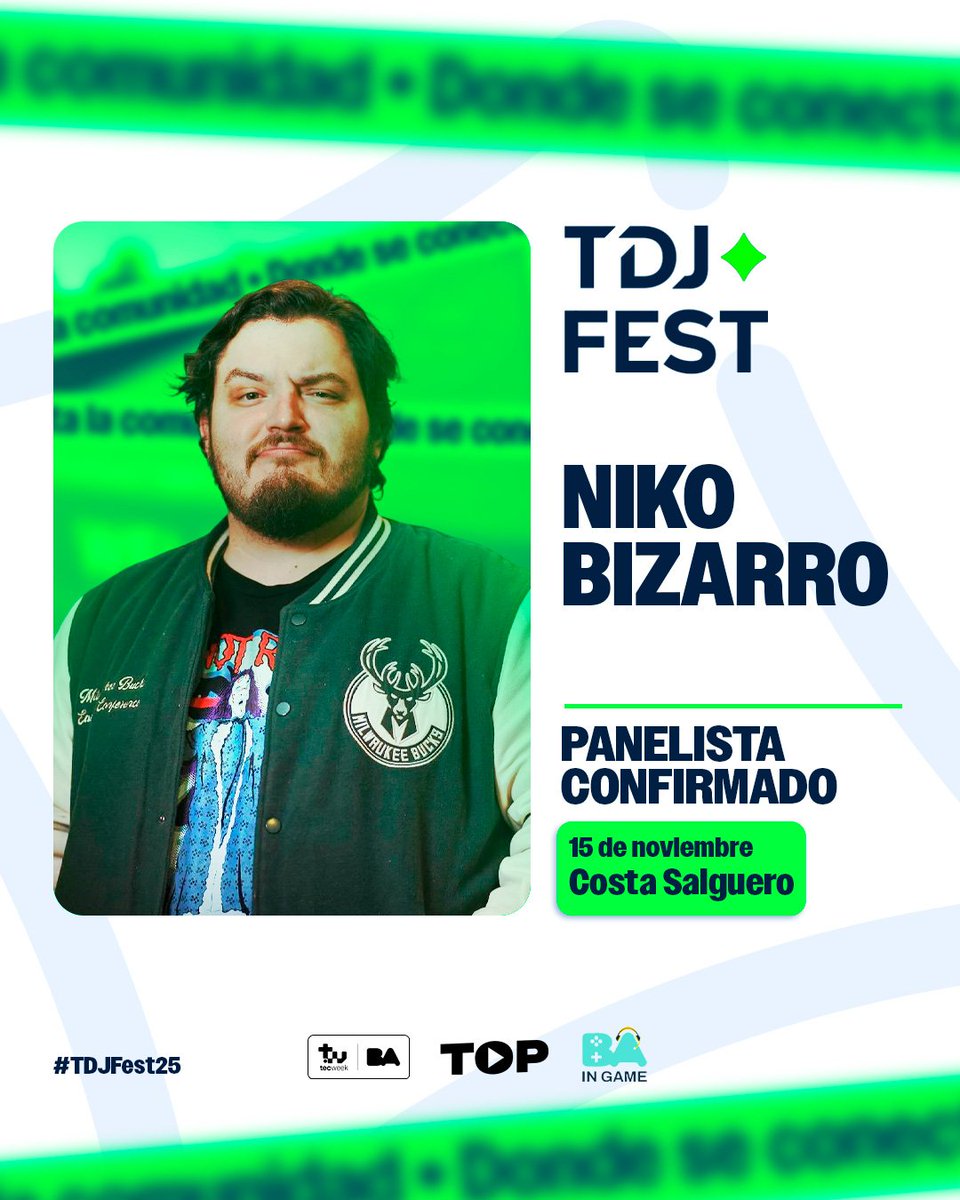 🎙️Nico Bianchi x Niko Bizarro: Creación de contenido en el paso del tiempo

<a href="/muyfrutal/">Nicobianchix</a> y @nikobizarro llegan a la #TDJFest25 para hablar sobre cómo evolucionó el contenido.

📅15 de noviembre – Costa Salguero
🕓 Stage de Conferencias
🎟️ Entrada gratuita 👉 bit.ly/TDJFEST25