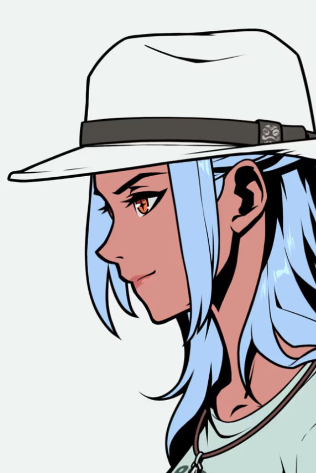 Elementals layering is exquisite, so much thought given to minor details.

Like this is the same hair trait while the left has hair tucked behind the ear, the right is wearing a hat so she's unable to do the same and the hair is draping her face instead ⛩️