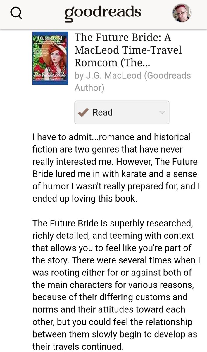 AikinNorb's tweet photo. I second this!! @jgmacleodauthor's books are great reads, and I'm looking forward to eventually finishing this series. #follow #WritingCommunity #romcom https://t.co/d2T8rtbrMG