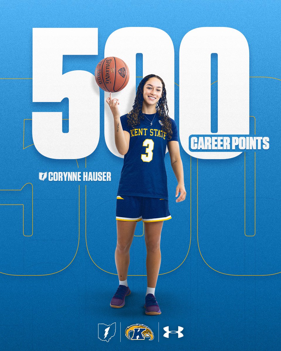 KentStWBB's tweet photo. 🏀 𝟱𝟬𝟬 𝗖𝗮𝗿𝗲𝗲𝗿 𝗣𝗼𝗶𝗻𝘁𝘀 🏀

Corynne Hauser has reached 500 points with a pair of early 3-pointers during the first quarter.

#GoFlashes⚡️ https://t.co/svSHjbgtYP