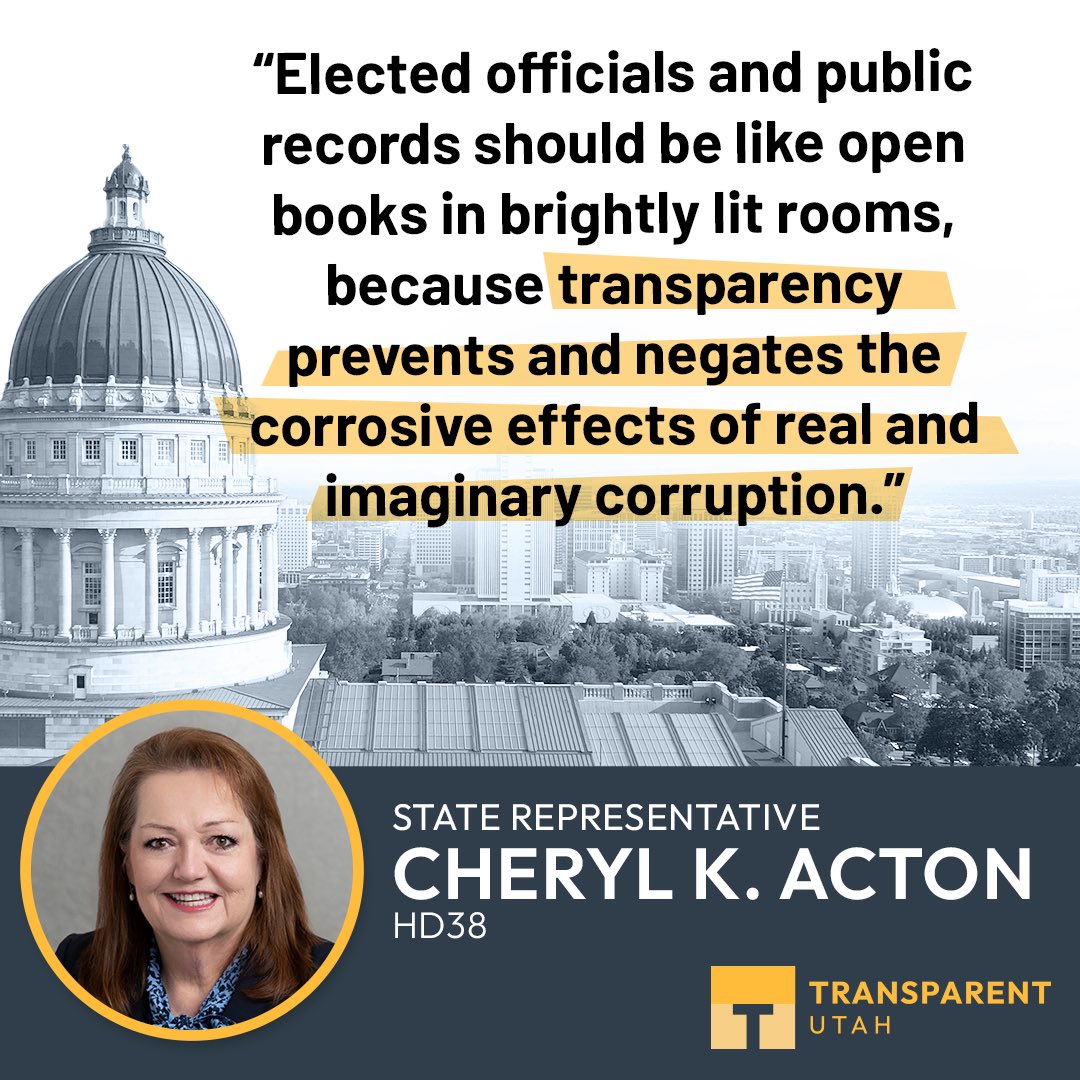 UtahTransparent's tweet image. #ThankfulForTransparency

Transparent.Utah.Gov